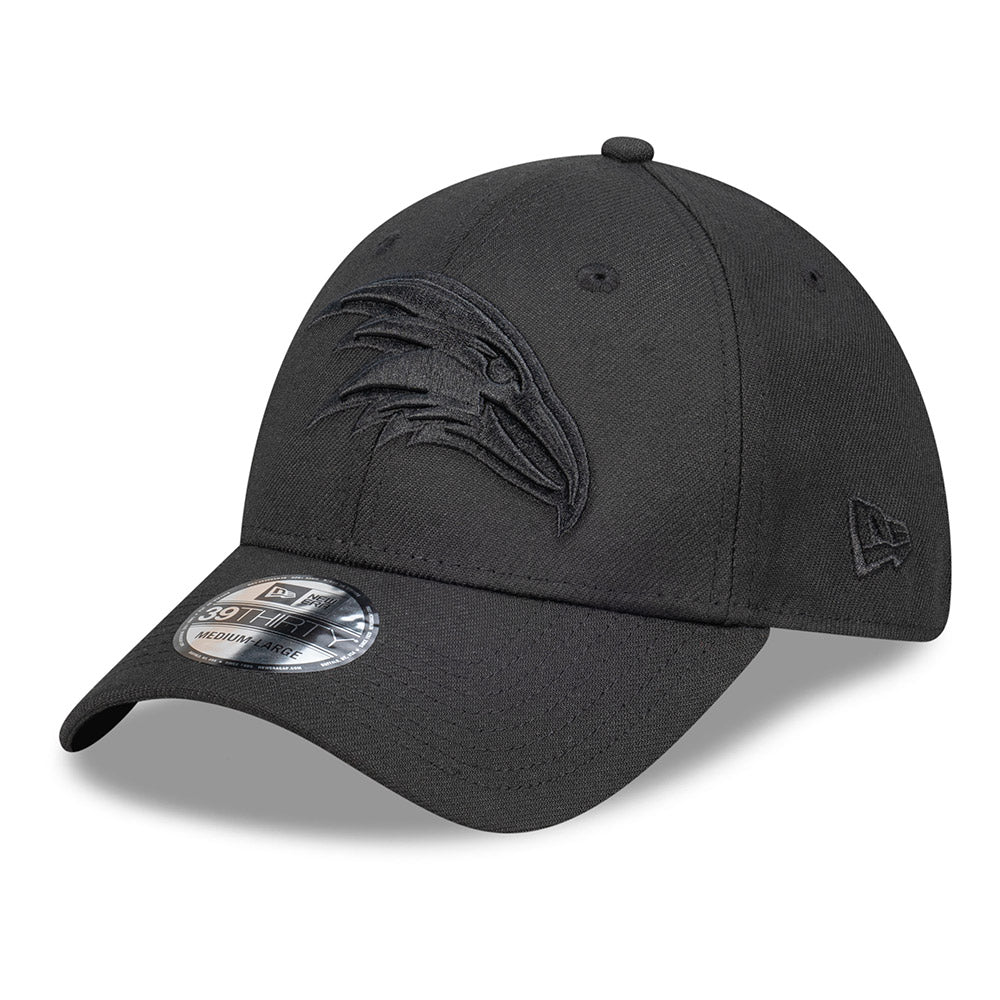 Adelaide Crows New Era 39thirty Black On Black Cap - Image 4