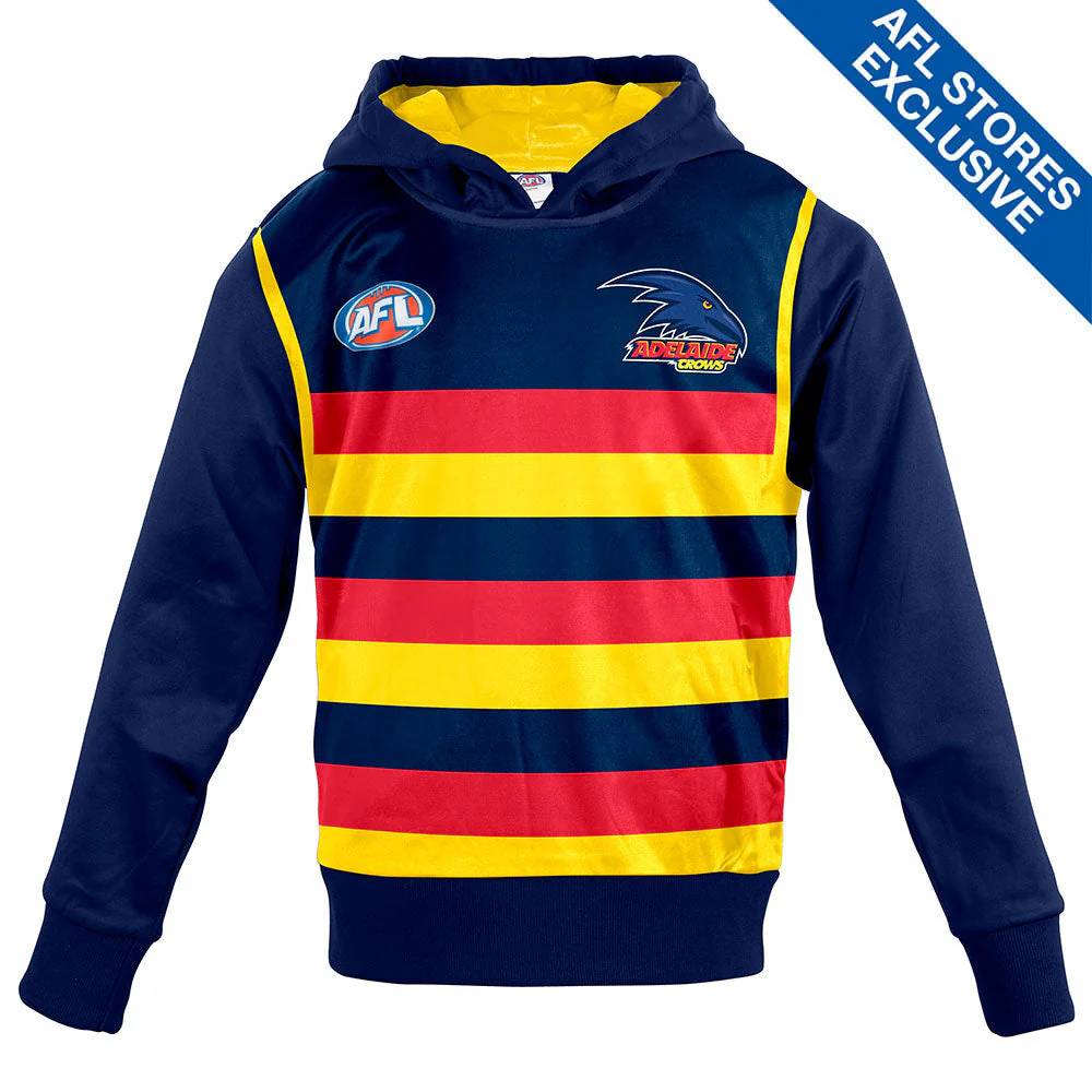 Adelaide Crows Youth Long-Sleeved Guernsey Hoody - Image 6