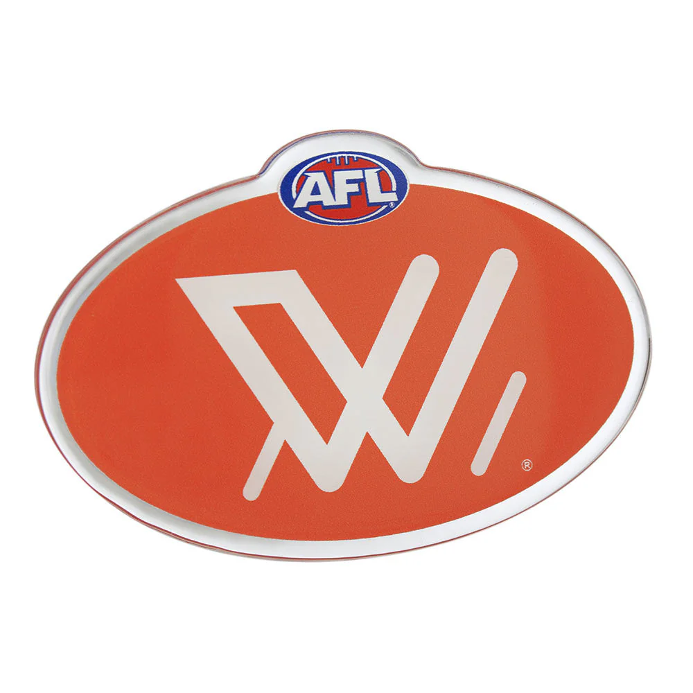 AFLW Lensed Chrome Decal - Image 6