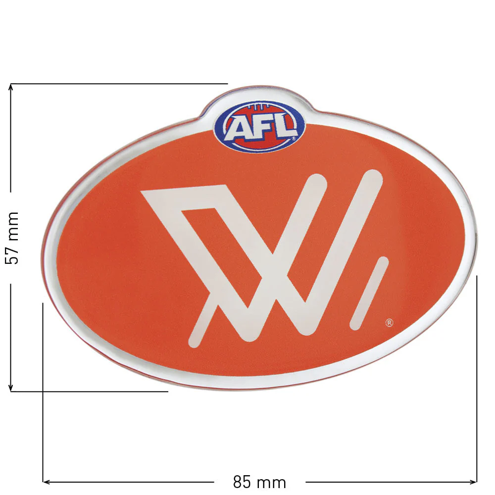 AFLW Lensed Chrome Decal - Image 7