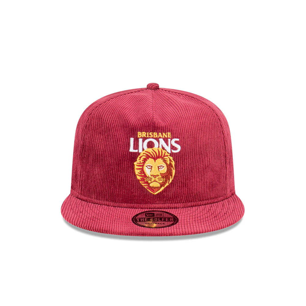 Brisbane Lions New Era Cord Golfer Cap - Image 6