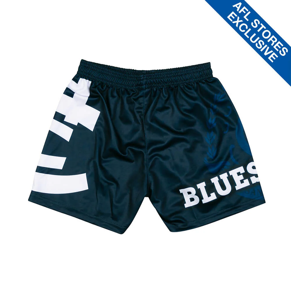 Carlton Youth Logo Footy Shorts - Image 5