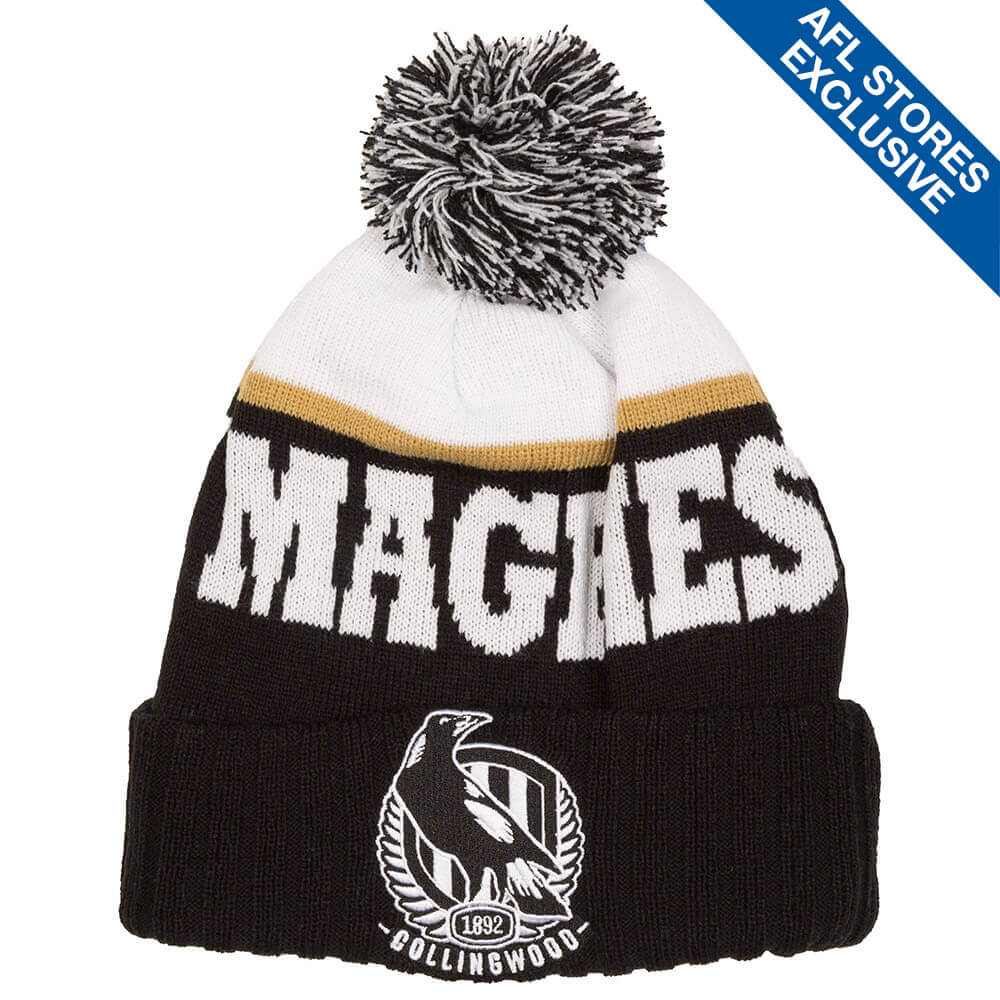 Collingwood Letter Logo Beanie - Image 4