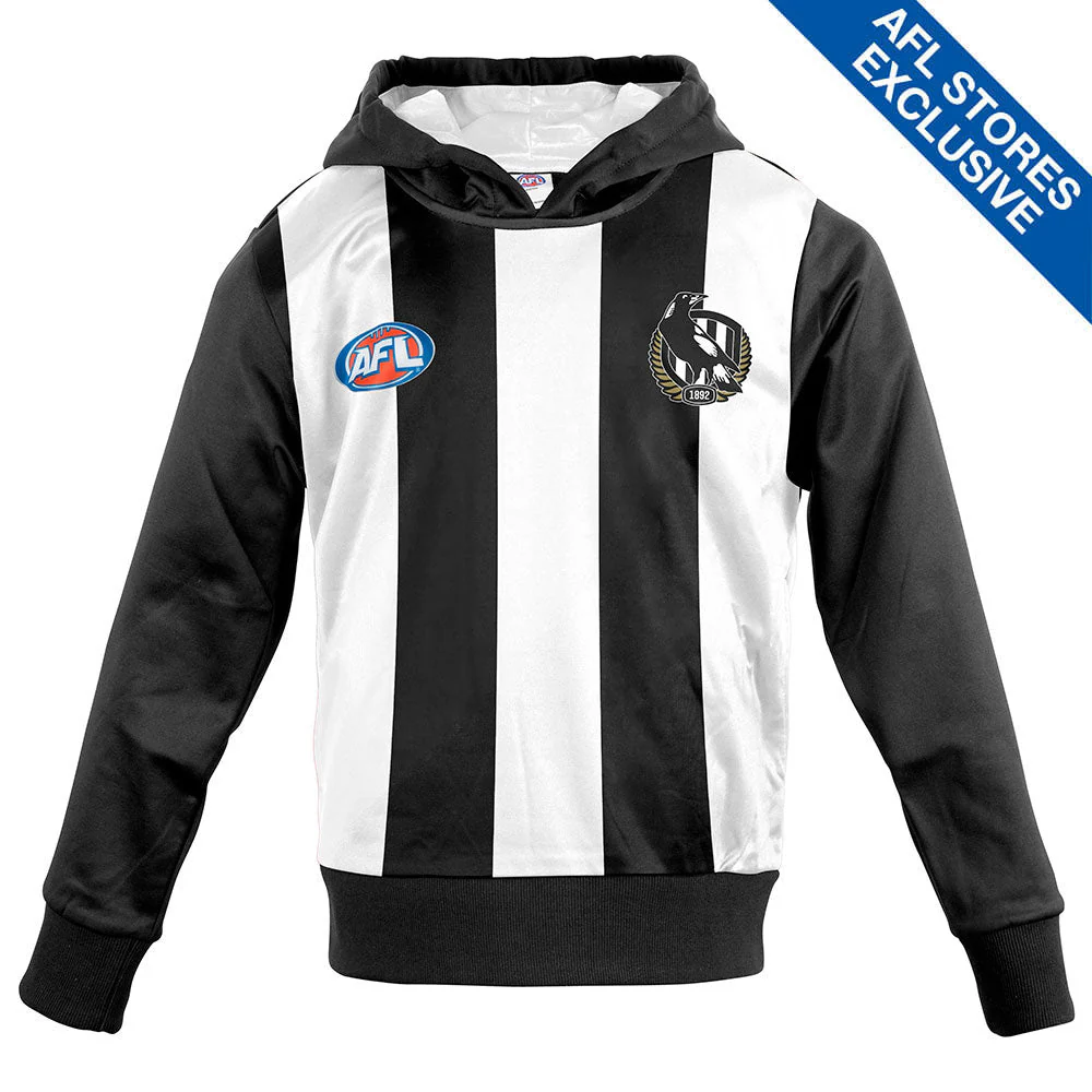 Collingwood Youth Long-Sleeved Guernsey Hoody - Image 4