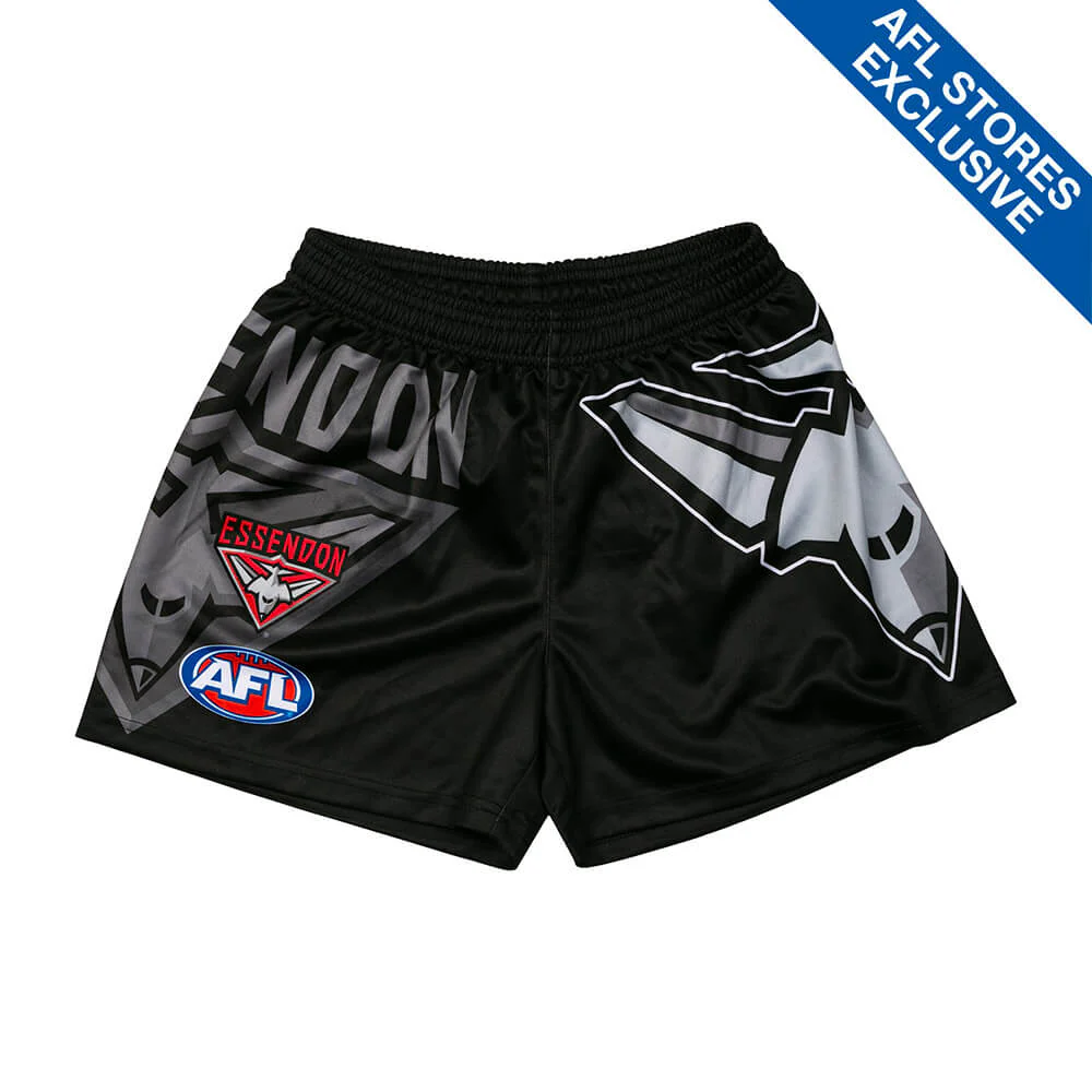 Essendon Youth Logo Footy Shorts - Image 4