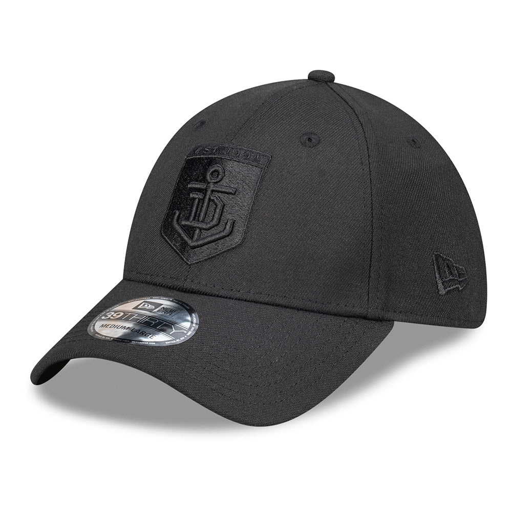 Fremantle Dockers New Era 39thirty Black On Black Cap - Image 6