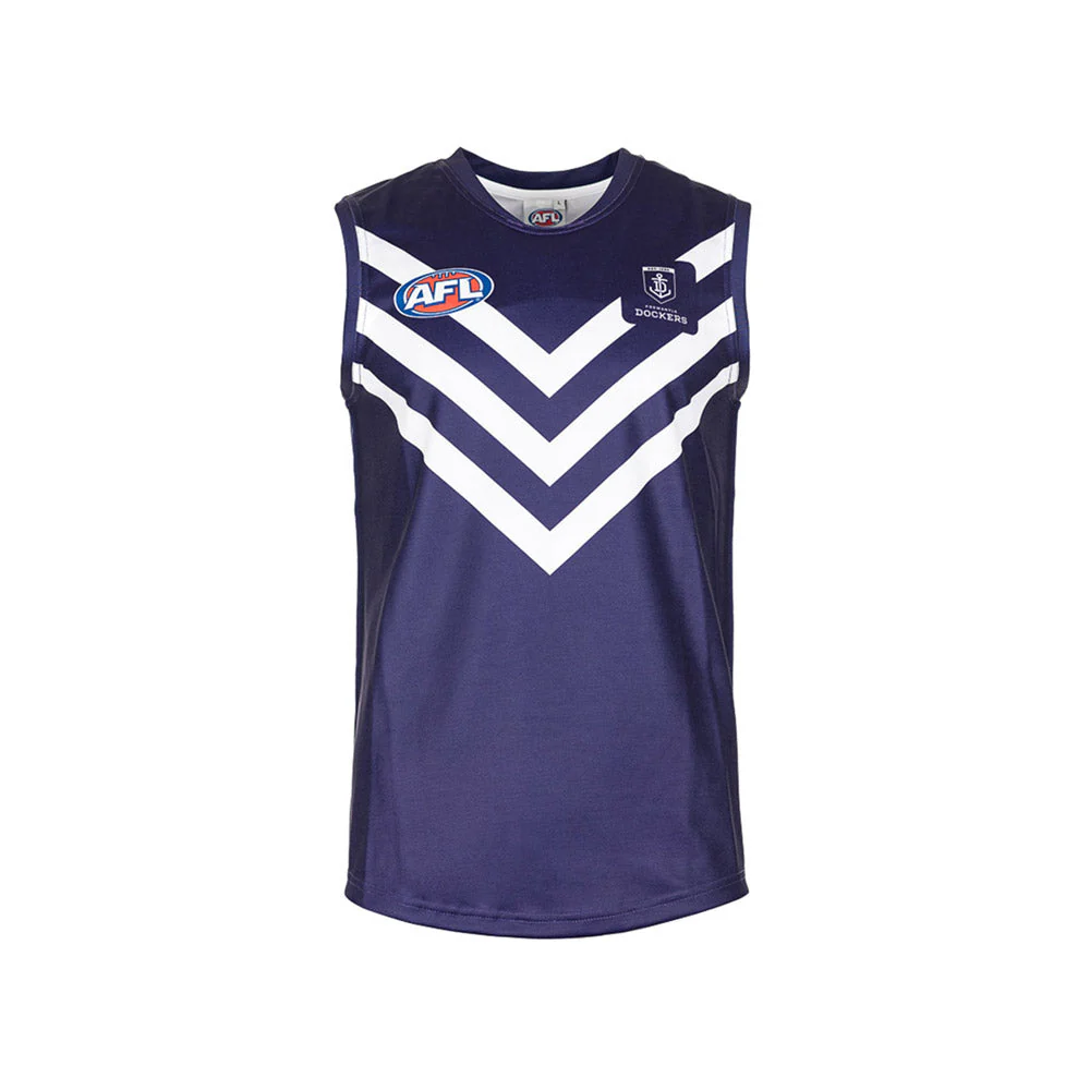 Fremantle Dockers Toddler Sleeveless Replica Guernsey - Image 4