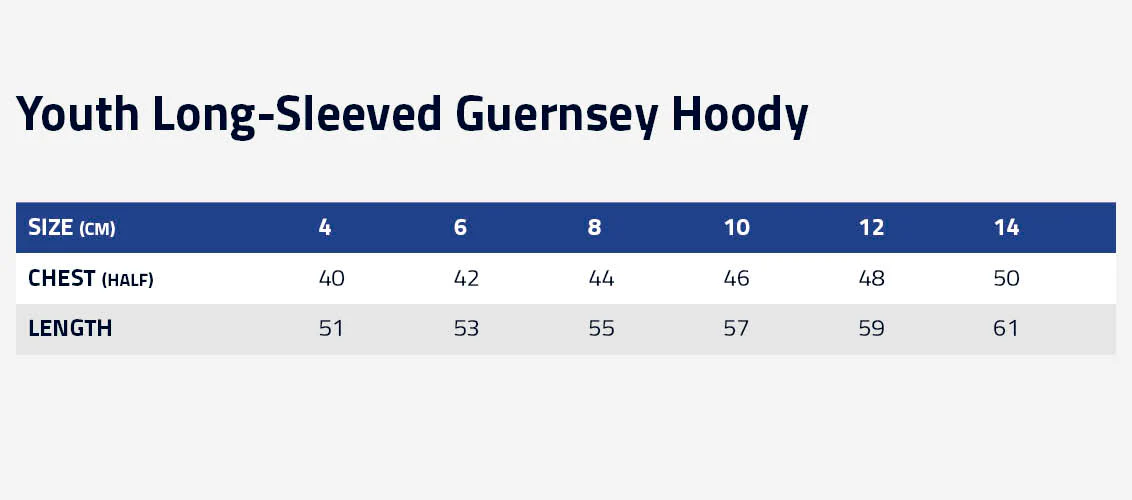 North Melbourne Youth Long-Sleeved Guernsey Hoody - Image 3