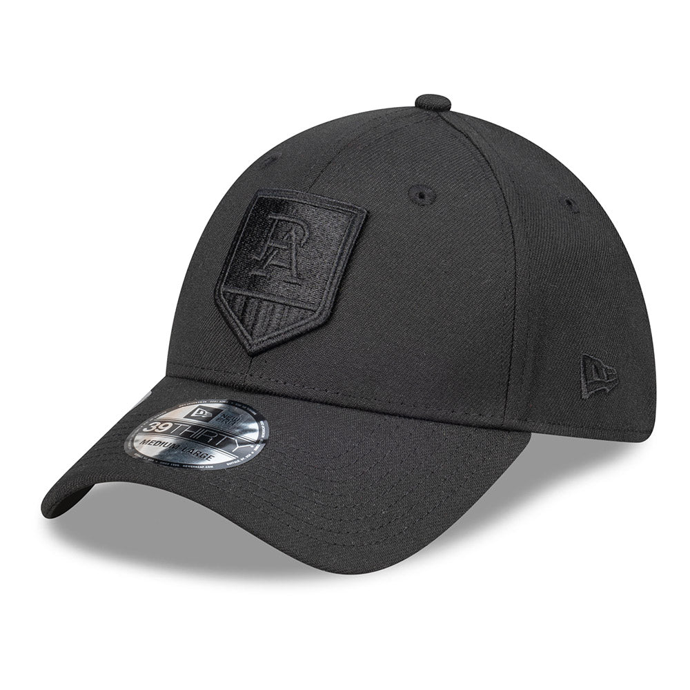 Port Adelaide New Era 39thirty Black On Black Cap - Image 6