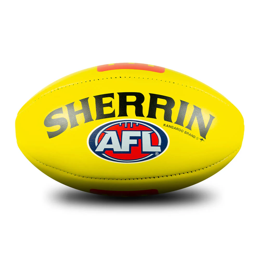 Sherrin Official AFL Game Football - Yellow - Image 4