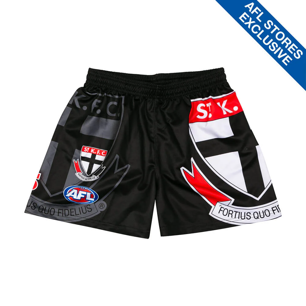 St Kilda Youth Logo Footy Shorts - Image 4