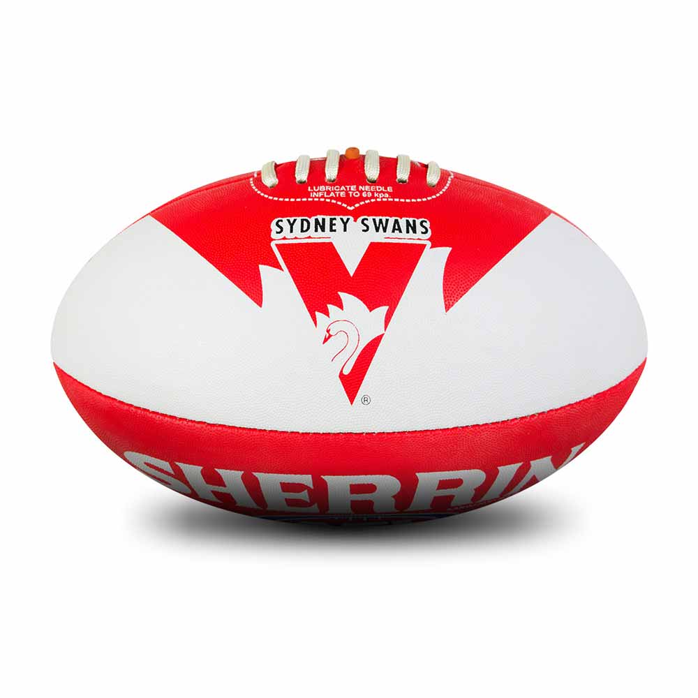 Sydney Swans Synthetic All Surface Football - Size 5 - Image 5