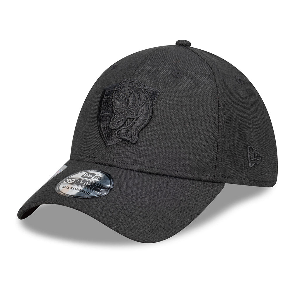 Western Bulldogs New Era 39thirty Black On Black Cap - Image 4